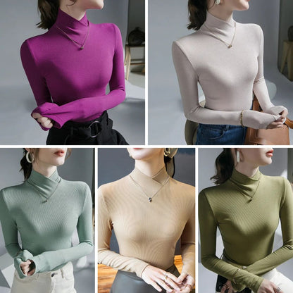 Karen™ - Women's Threaded Turtleneck Sweater 