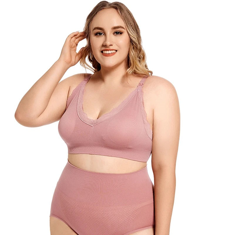Nova™ - Plus Size Draadloze Borstvoedingsbh