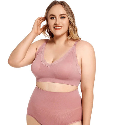 Nova™ - Plus Size Draadloze Borstvoedingsbh