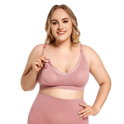 Nova™ - Plus Size Draadloze Borstvoedingsbh