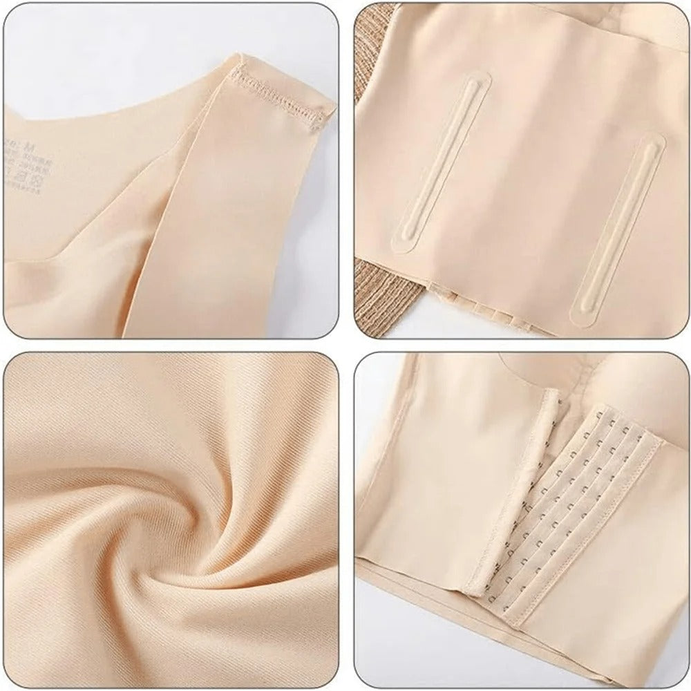 Nova™ - 3-in-1 Top with waist buttons – Bra-top, Houdingscorrector and Afslankende Ondersteuning in Eén