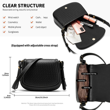 Eudora | Schoudertas met Reliefpatroon