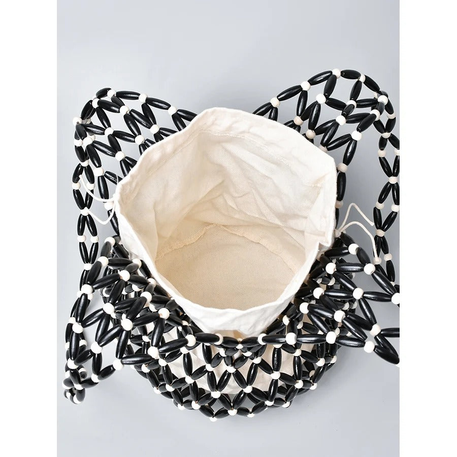 Eudora | Handmade Woven Bead Shopper