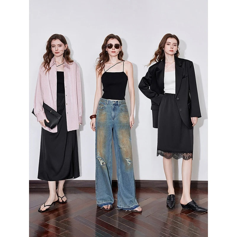 Frieda | Asymmetrical slim-fit tank top