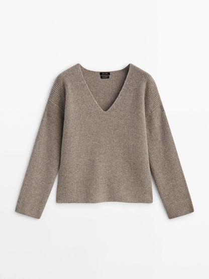 Elena | Frans-Geïnspireerde Losse Gebreide Trui