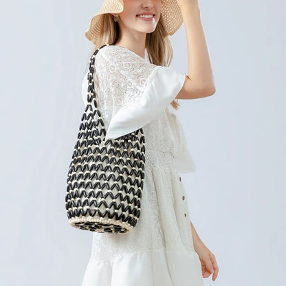 Eudora | Handmade Woven Bead Shopper