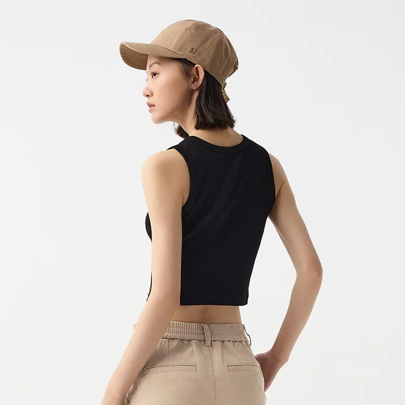Frieda | Minimalist round neck top
