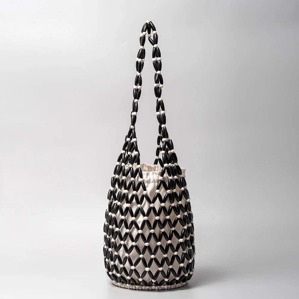 Eudora | Handmade Woven Bead Shopper