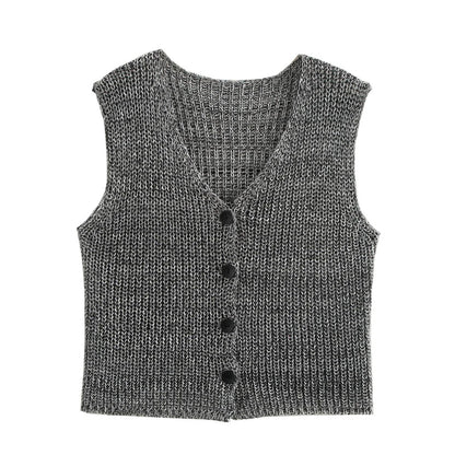 Elena | Casual Slim Fit Gebreid Vest