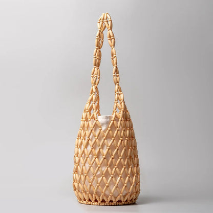 Eudora | Handmade Woven Bead Shopper