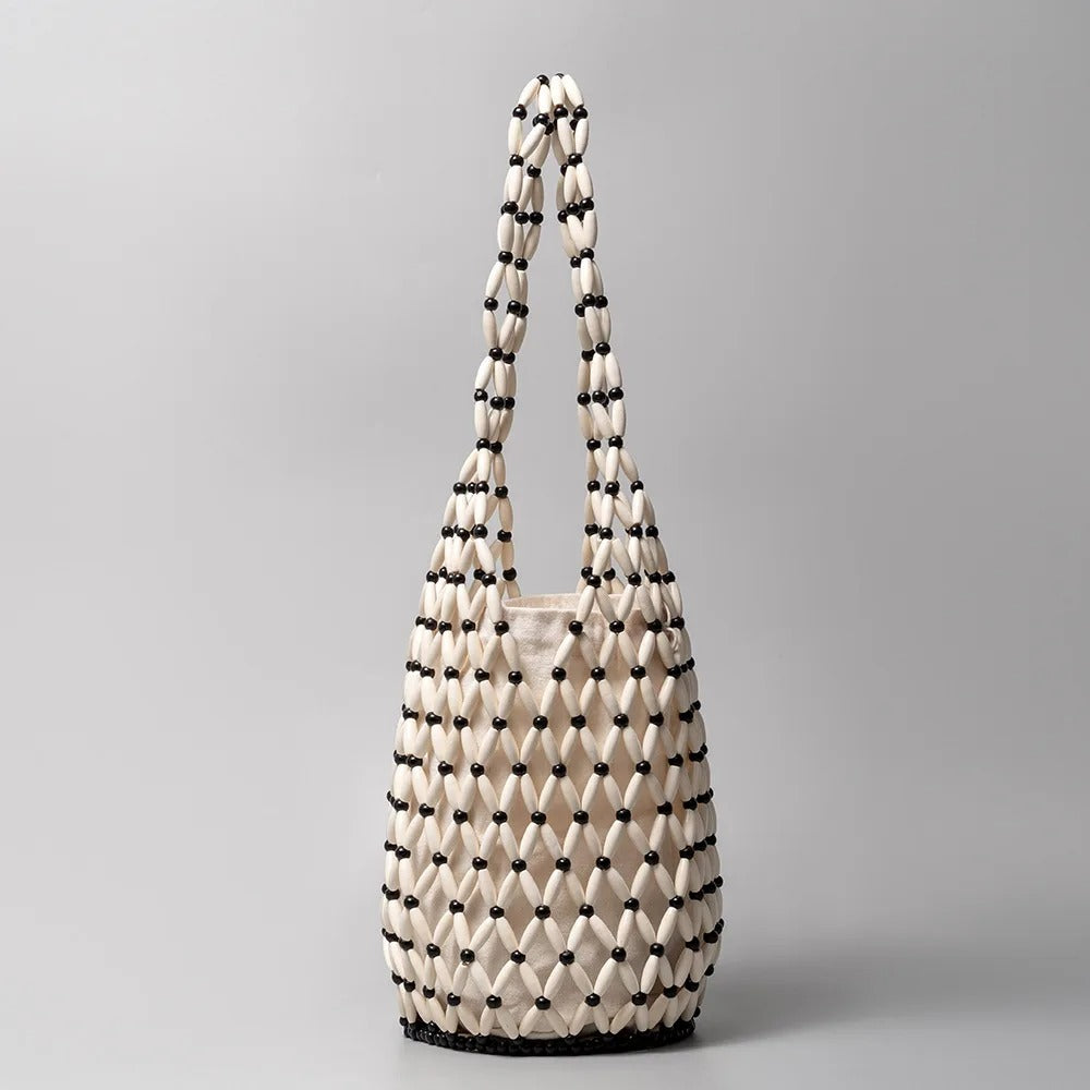 Eudora | Handmade Woven Bead Shopper