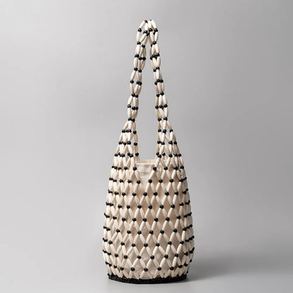Eudora | Handmade Woven Bead Shopper