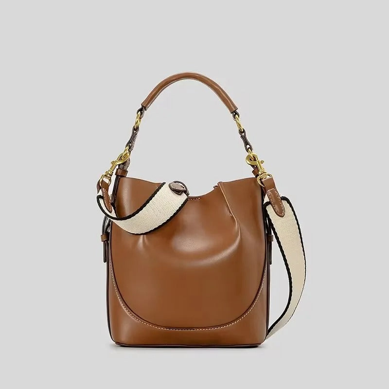 Carmen | Canvas &amp; PU leather shoulder bag