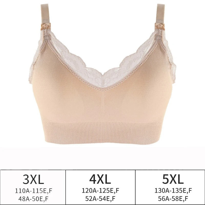 Nova™ - Plus Size Draadloze Borstvoedingsbh