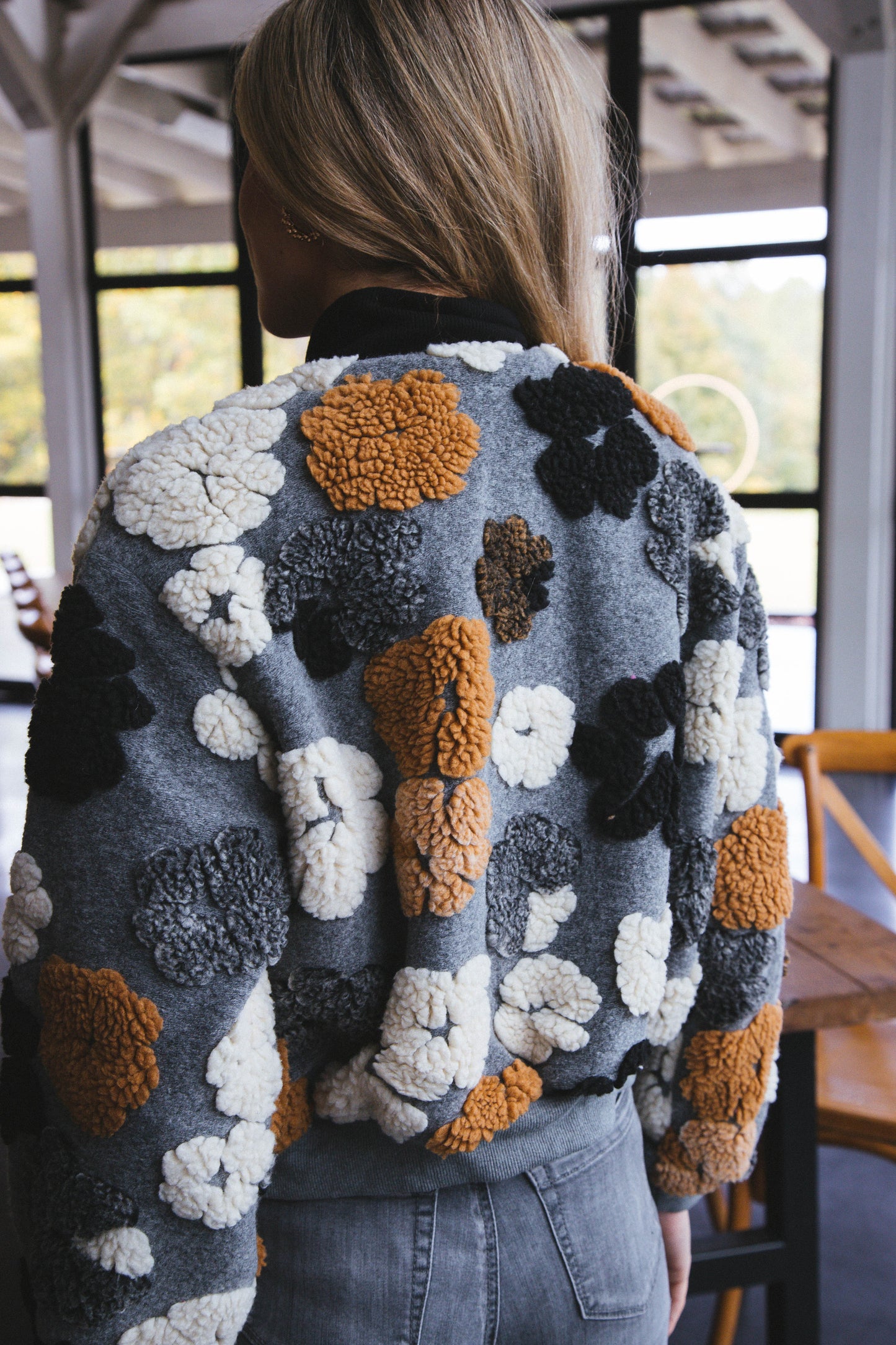 Flora™ - Frozen Flower Sherpa Jacket