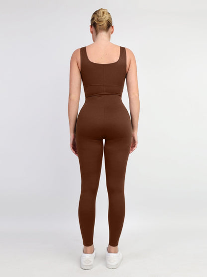 Icy™ - Integrated Shapewear Thigh Slimming Workout Jumpsuit [Last Day Discount]