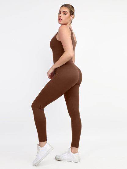 Icy™ - Integrated Shapewear Thigh Slimming Workout Jumpsuit [Last Day Discount]