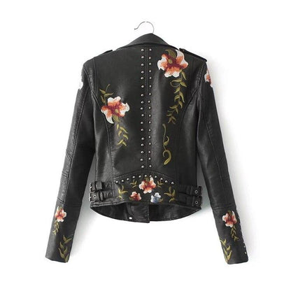 Flor™ - Floral Leather Jacket [Last Day Discount]