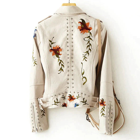 Arantique™ - Floral Leather Jacket [Last Day Discount] 