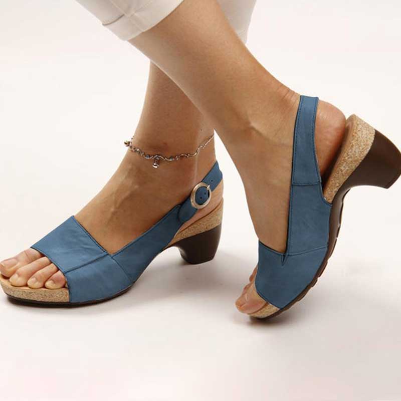 Shalin™ Orthopedic Heeled Sandals 
