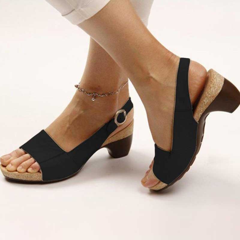 Shalin™ Orthopedic Heeled Sandals 