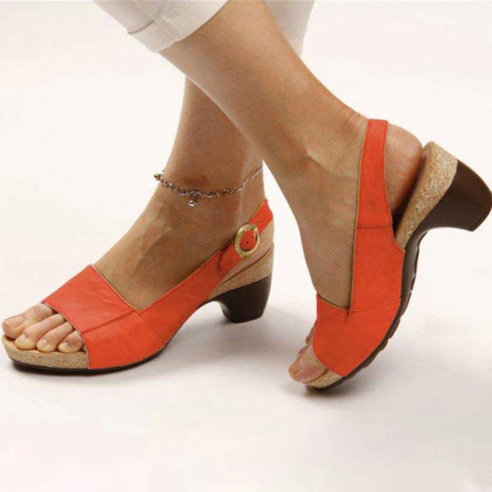 Shalin™ Orthopedic Heeled Sandals 