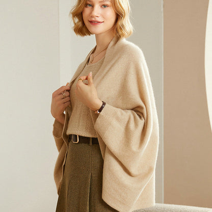 Annalyn™ | Faux Cashmere Warm Double Scarf Shawl Cardigan