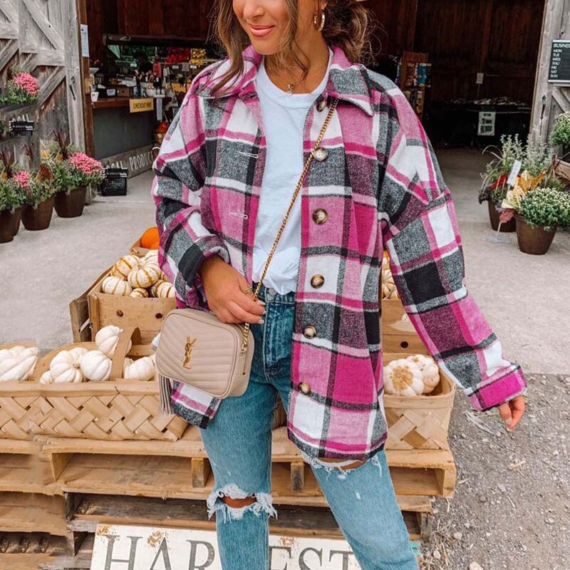 Anna™ - Trendy Plus Size Flannel Shirt [Last Day Discount]