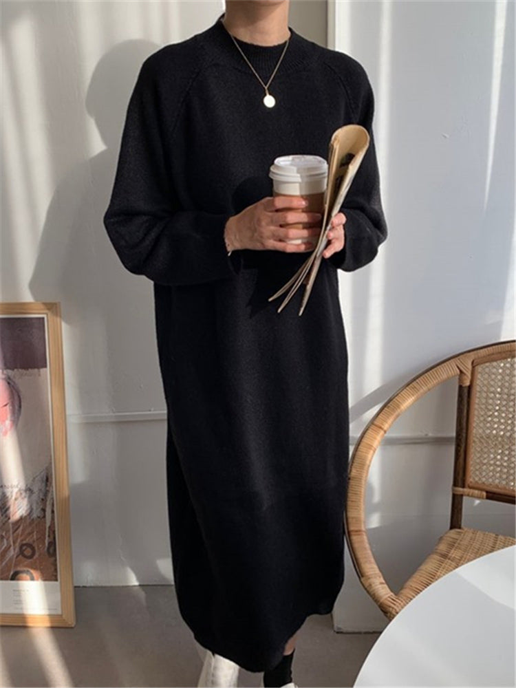 Frank™ - Cozy knit midi dress