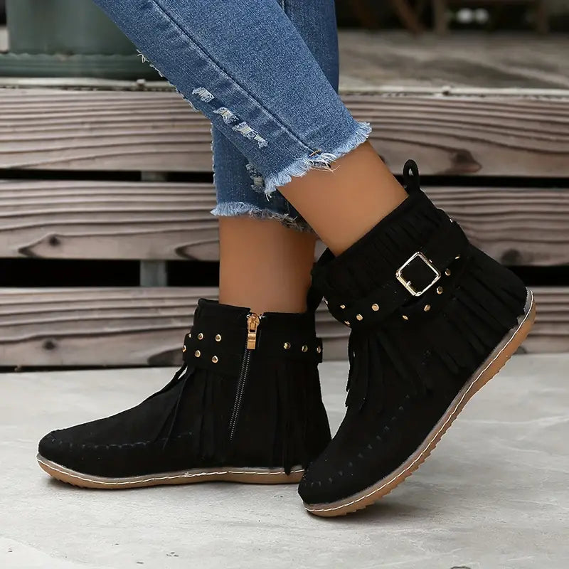 Zainab™ - Plush-lined women's ankle boots