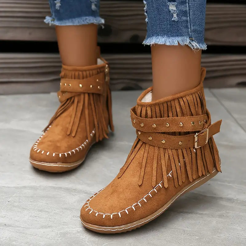 Zainab™ - Plush-lined women's ankle boots