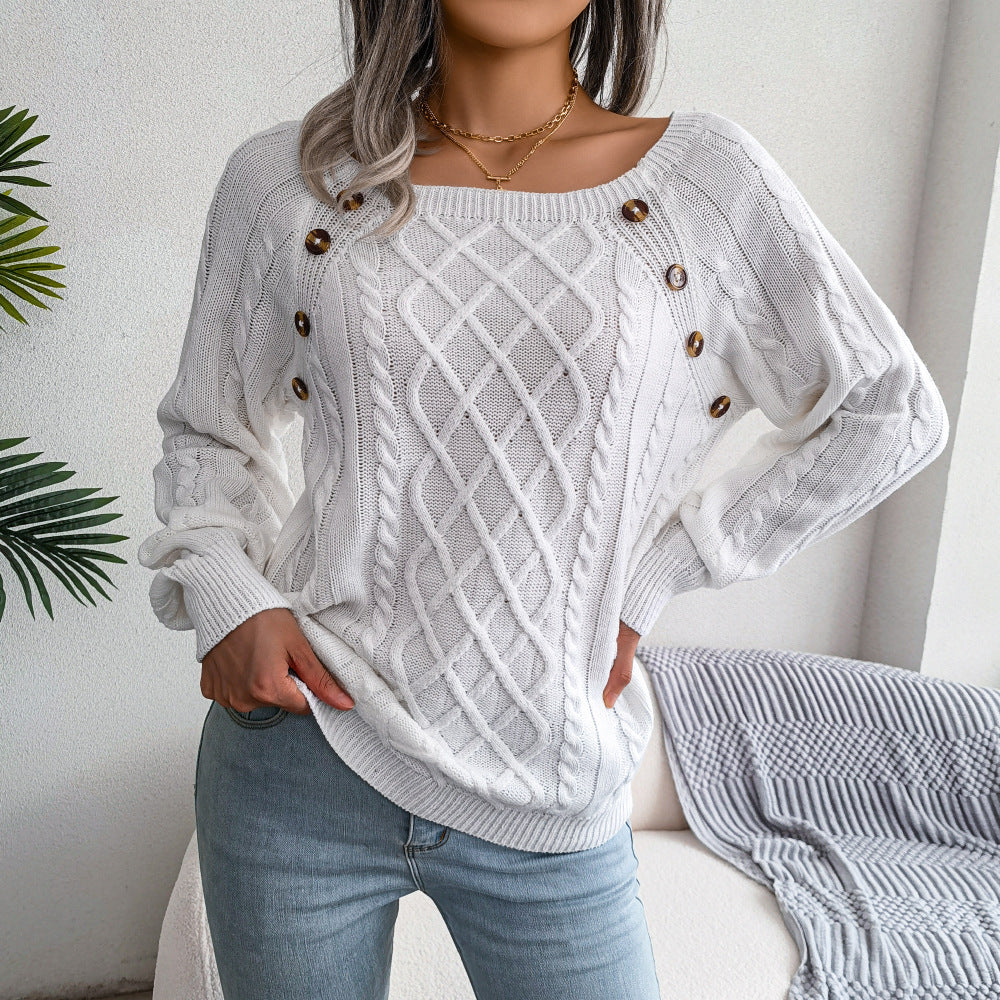 Isabell™ - Square Neck Sweater for Knitting