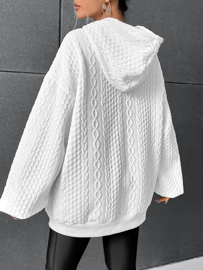 Kathryn™ - Oversized Hooded Drawstring Sweater