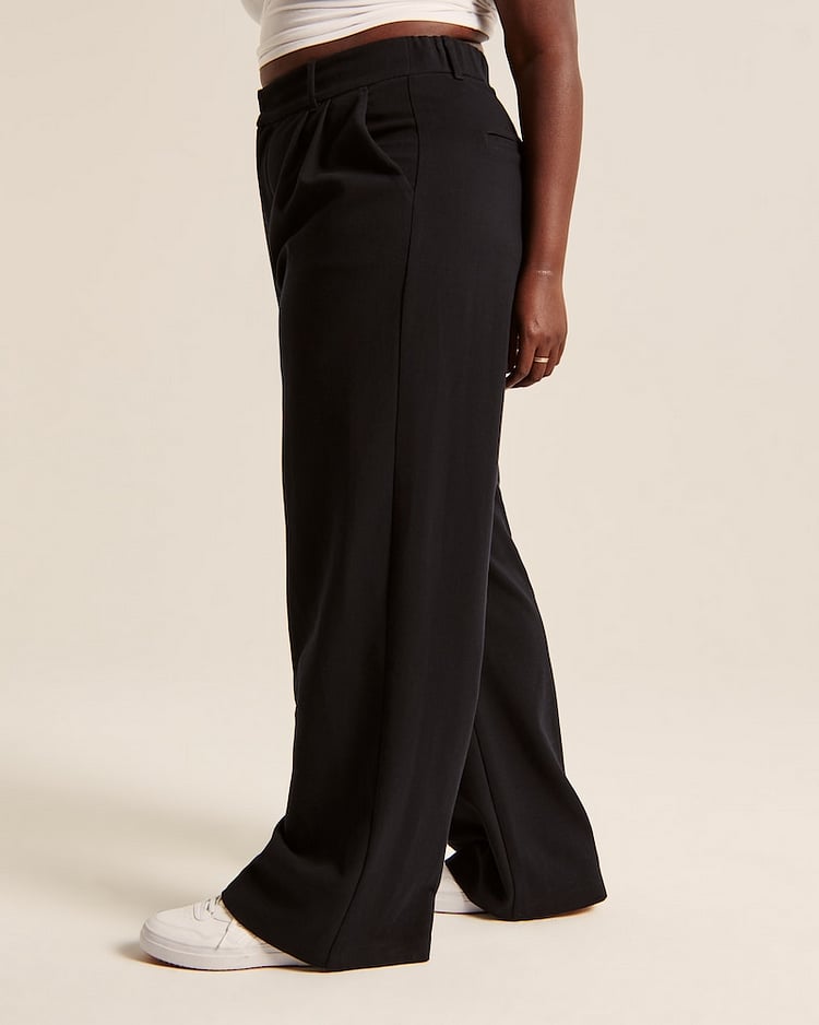 Celine Montclaire™️- Casual high-waisted wide-leg trousers