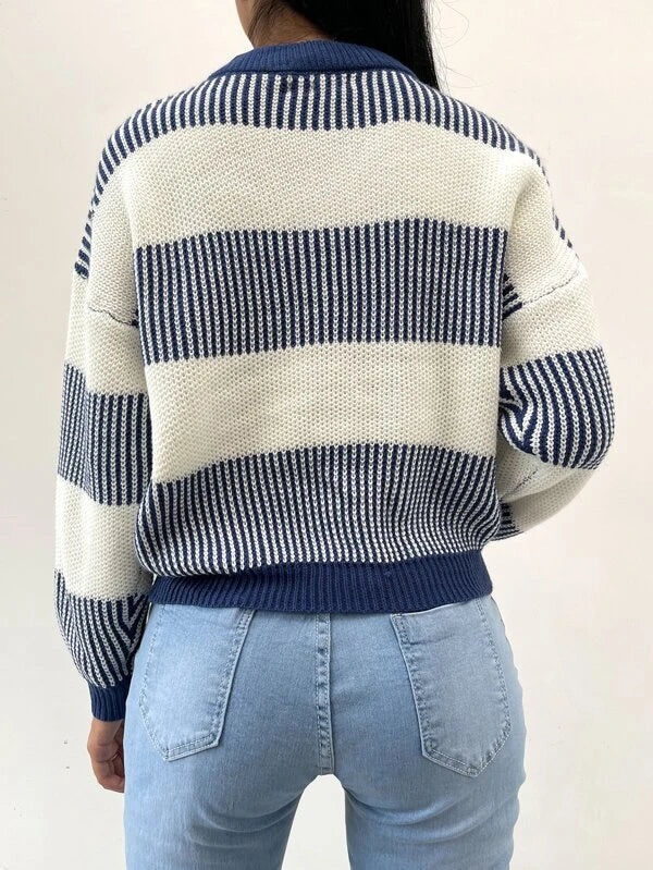 Sigrid™ | Radiance Striped Casual Sweater