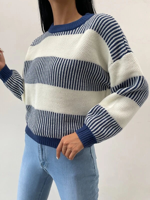 Sigrid™ | Radiance Striped Casual Sweater