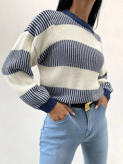Sigrid™ | Radiance Striped Casual Sweater