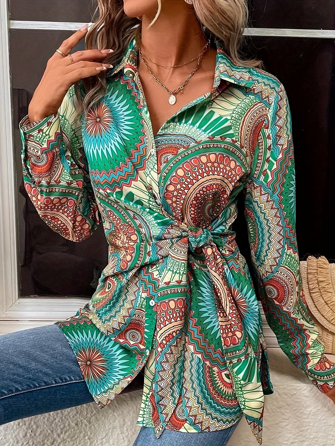 Giorgia™ - Stylish and colorful blouse