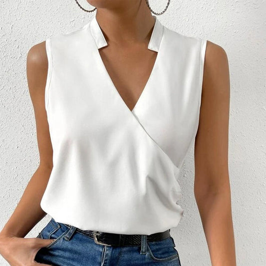 Gelise® Elegant sleeveless plain top