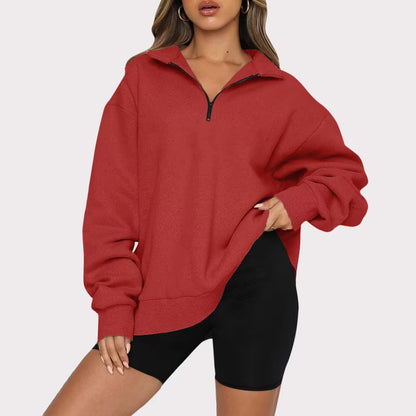 Tatum™ - Women's Collared Sweatshirt