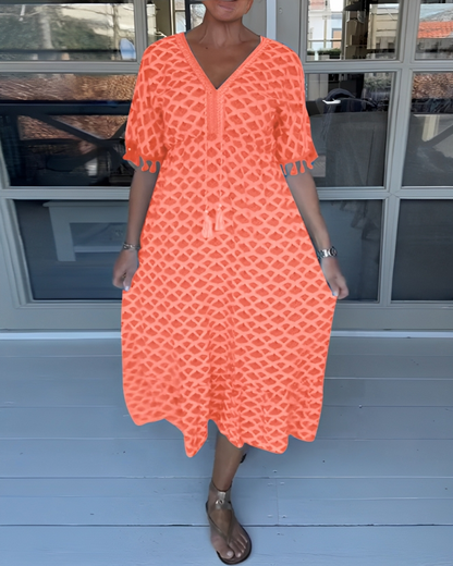 TiaMaria™ - Elegant high-waisted dress 