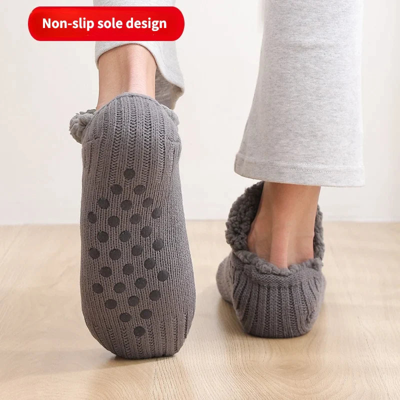 Non-slip thermal socks 