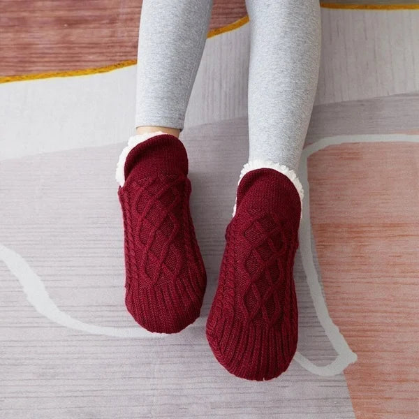 Non-slip thermal socks 