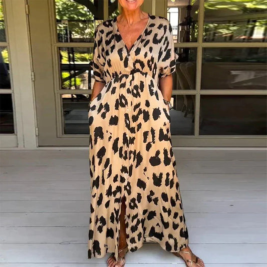 Behati's™ - Leopard Maxi Dress