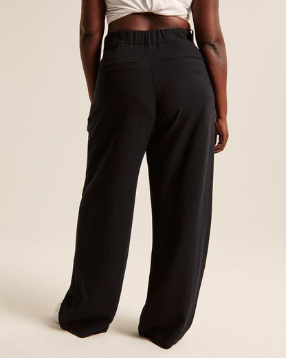 Celine Montclaire™️- Casual high-waisted wide-leg trousers