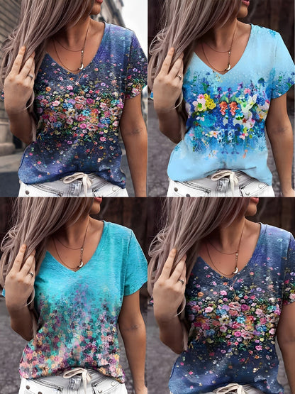 Clarie™ - floral print t-shirt
