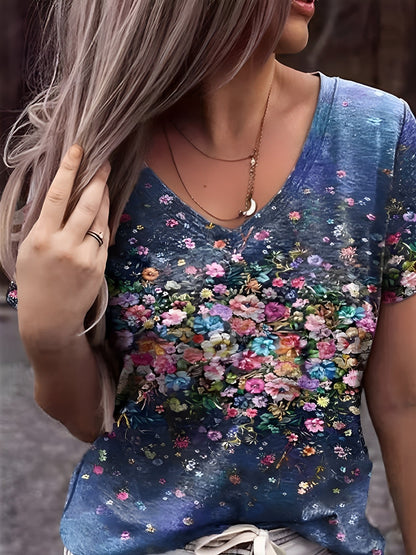 Clarie™ - floral print t-shirt
