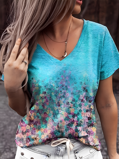 Clarie™ - floral print t-shirt