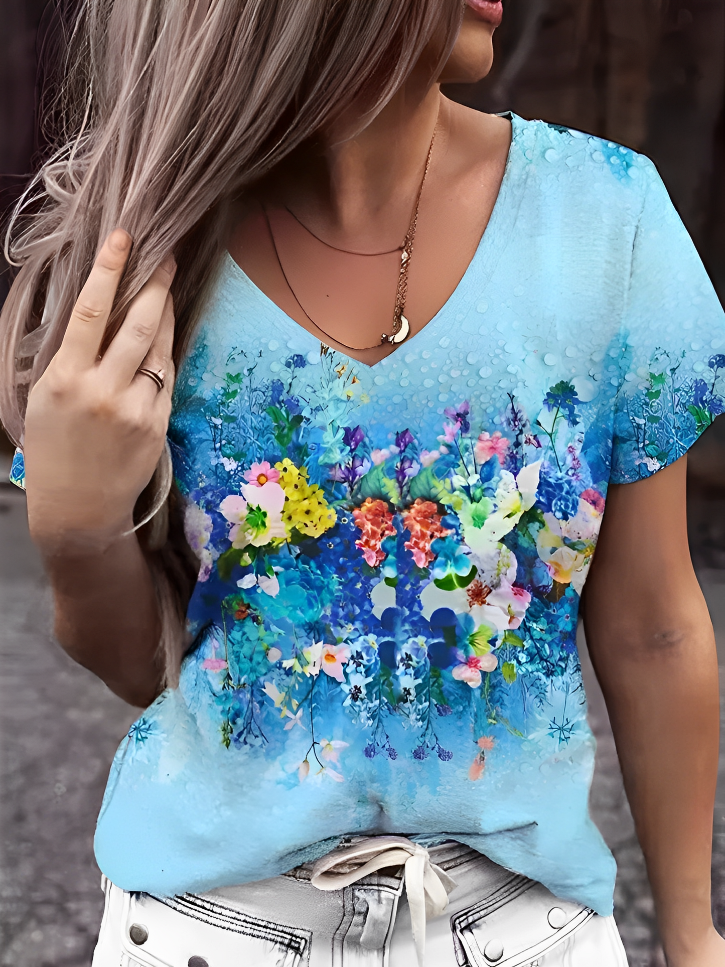 Clarie™ - floral print t-shirt
