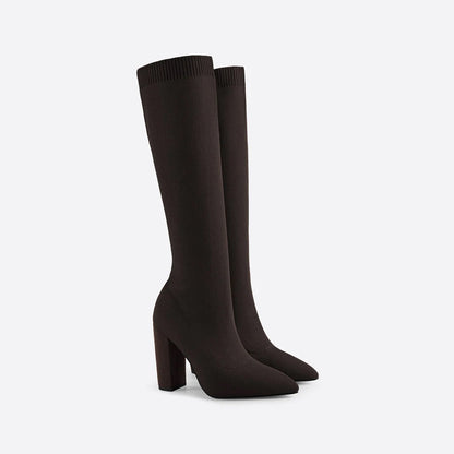 Ciara™ - Knee-high sock boots